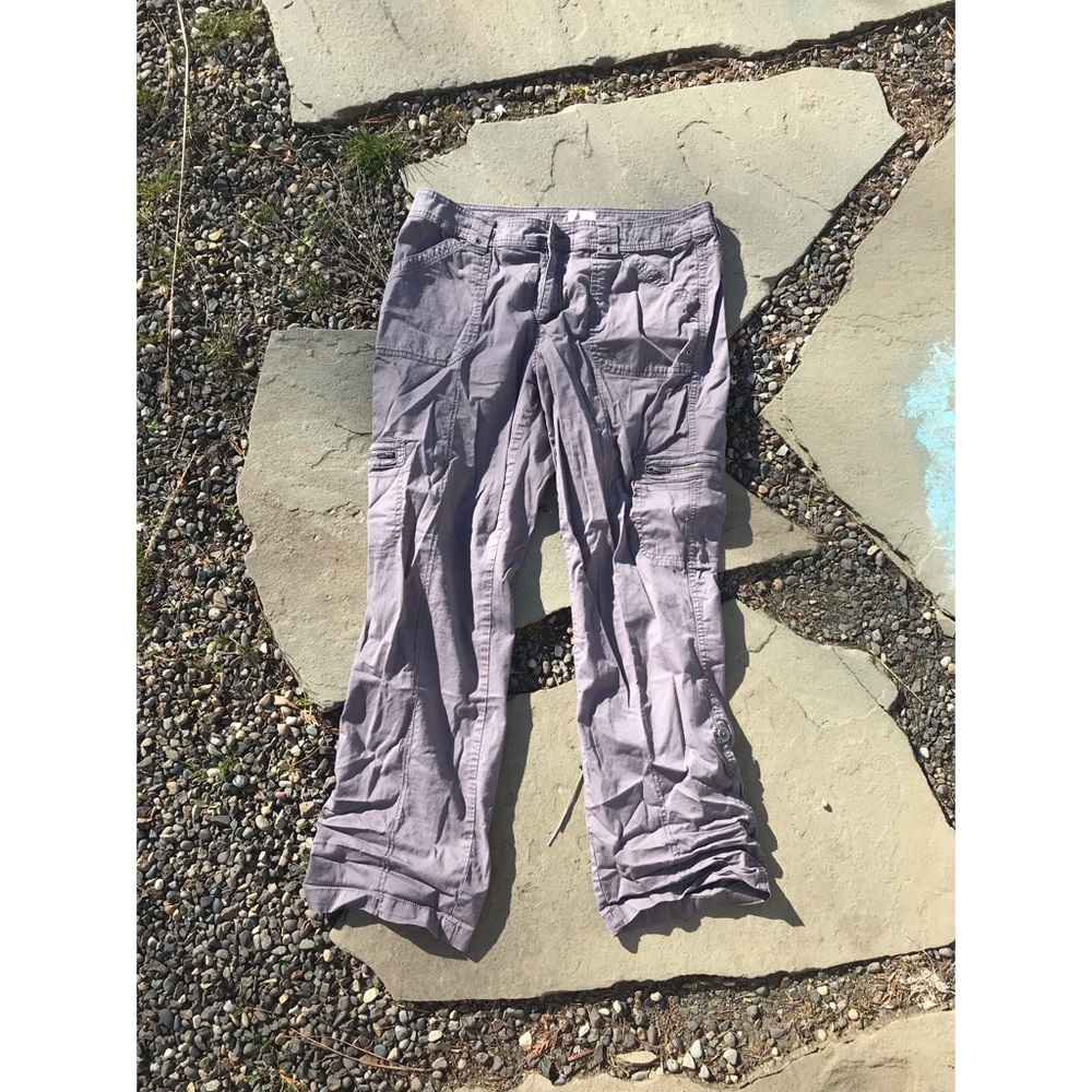 Purple Grey Cargo Pants